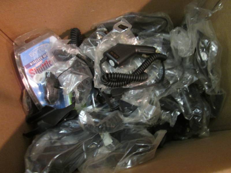 Box Full of Chargers and other Misc...