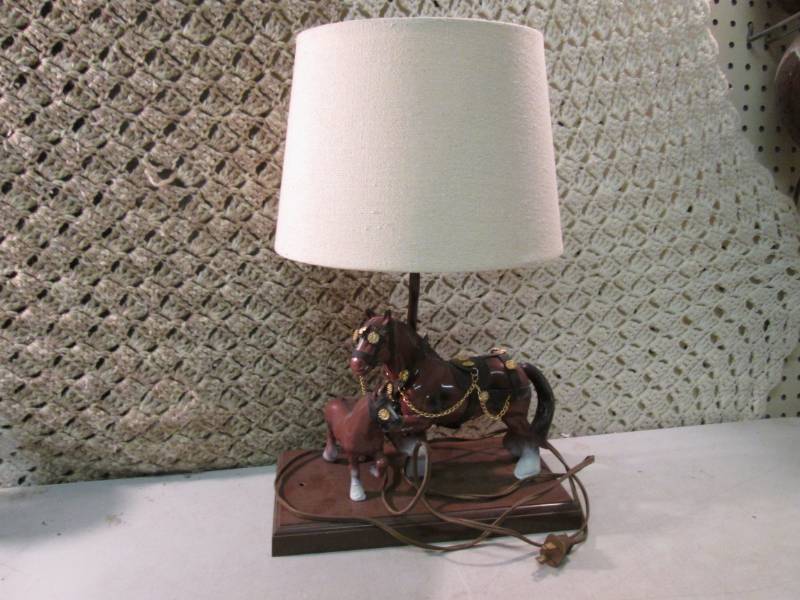 Horse Lamp Tested and works.  FS...