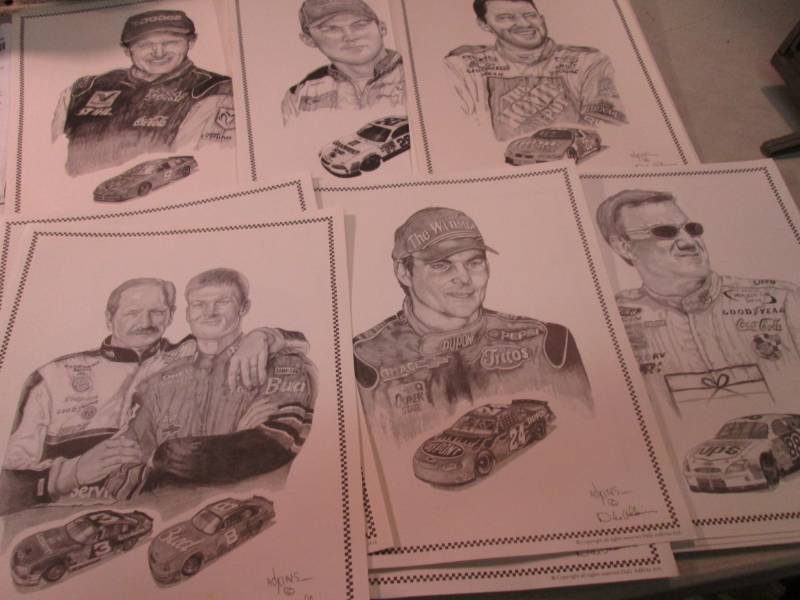 Lot of 36 Nascar Driver Prints 11 ...
