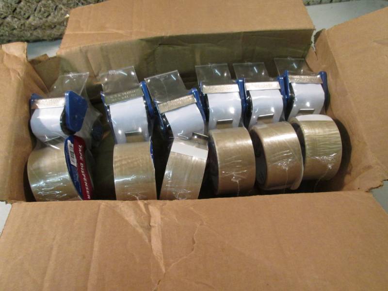 Case of 6 Packing Tape Dispensers w...