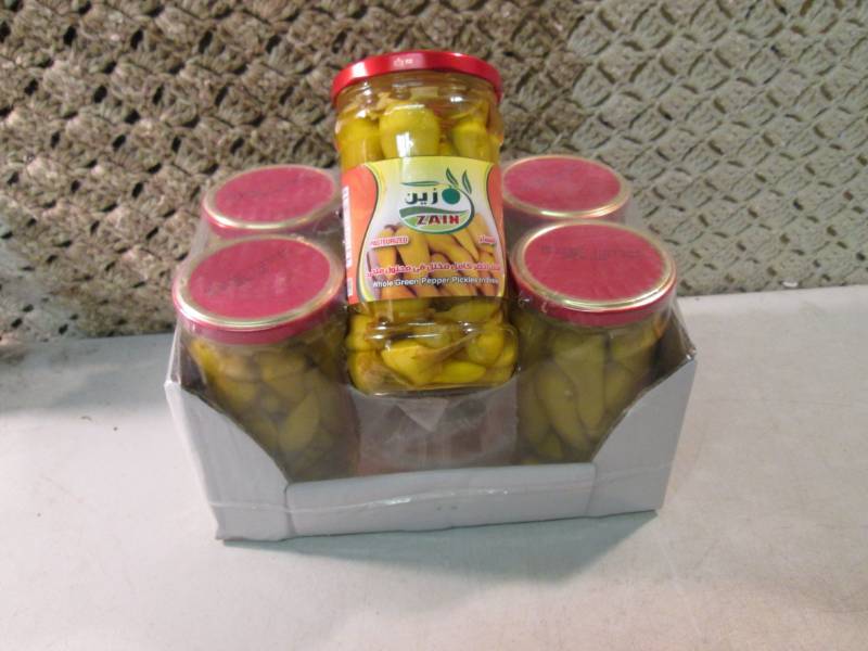 Case of 6 Jars of Whole Green Peppe...