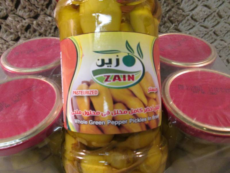 Case of 6 Jars of Whole Green Peppe...