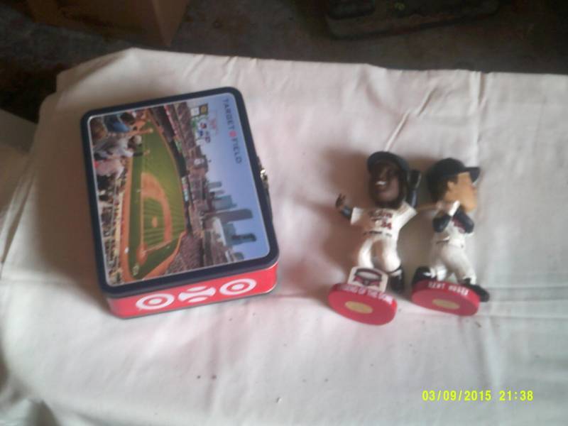 KENT HRBECK AND KIRBY PUCKETT BOBBLE HEADS