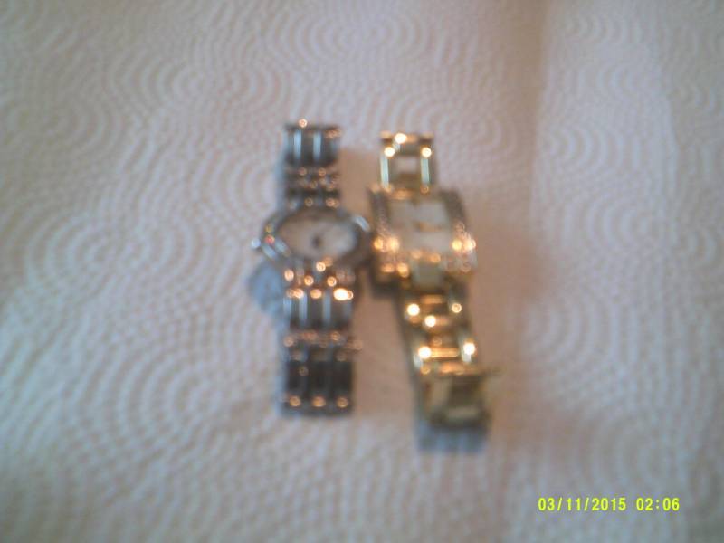 SILVER AND DIAMOND AND GOLD AND DIAMOND WATCHES