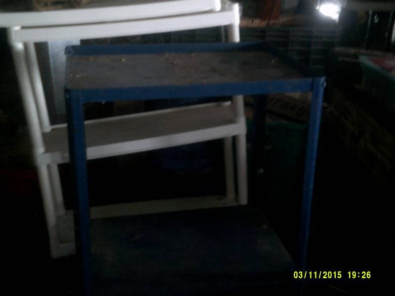 METAL ROLLING SHOP CART