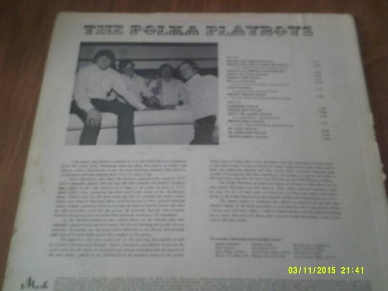 VINTAGE THE POLKA PLAY BOYS RECORD