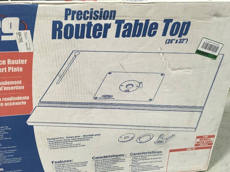 lot 74 image: Kreg  Precision Router Table Top IN  good working condition