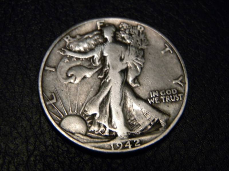 1942 Walking Liberty Silver Half Dollar