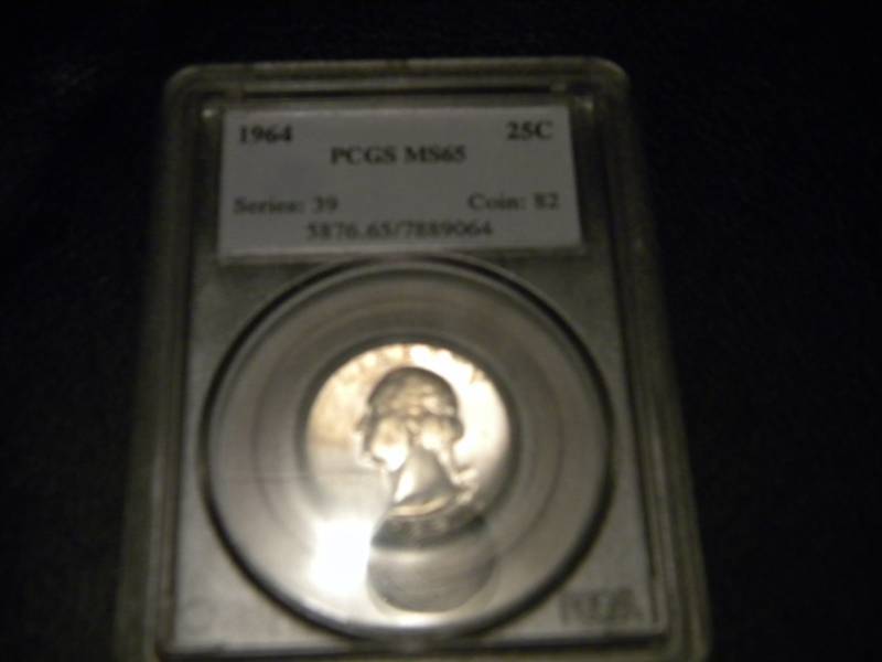 1964  Washington Silver Quarter - PCGS MS 65