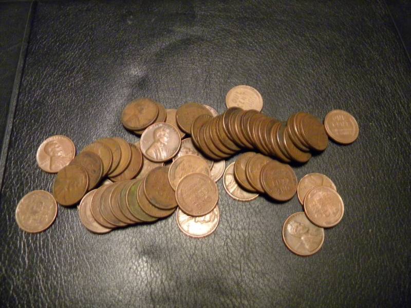 60 Wheat Back Pennies