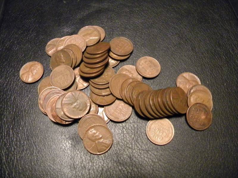 60 Wheat Back Pennies