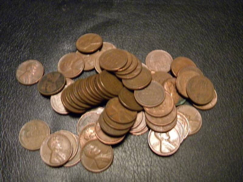 60 Wheat Back Pennies