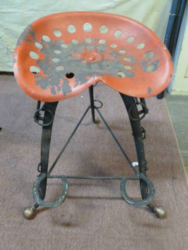 Vintage Horse Hames Stool