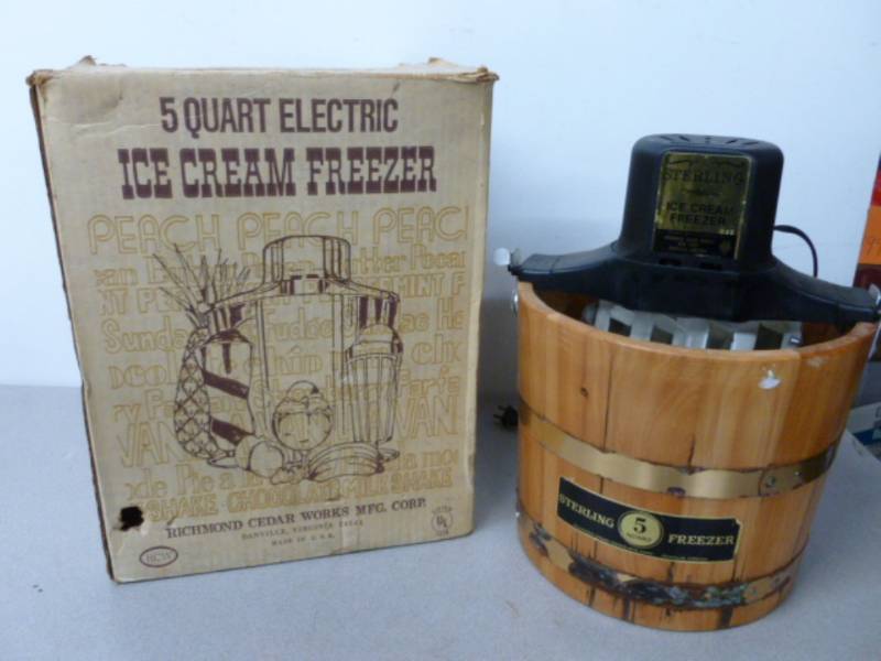 Vintage Ice Cream Freezer