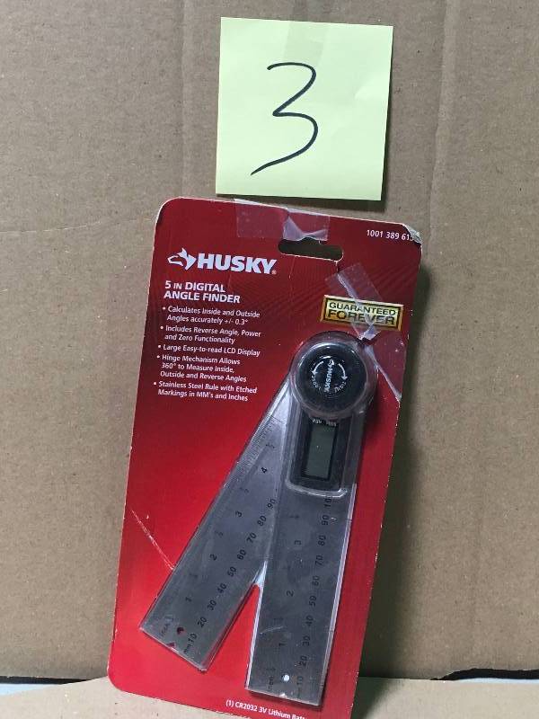 lot 3 image: Husky 5 in. Digital Protractor