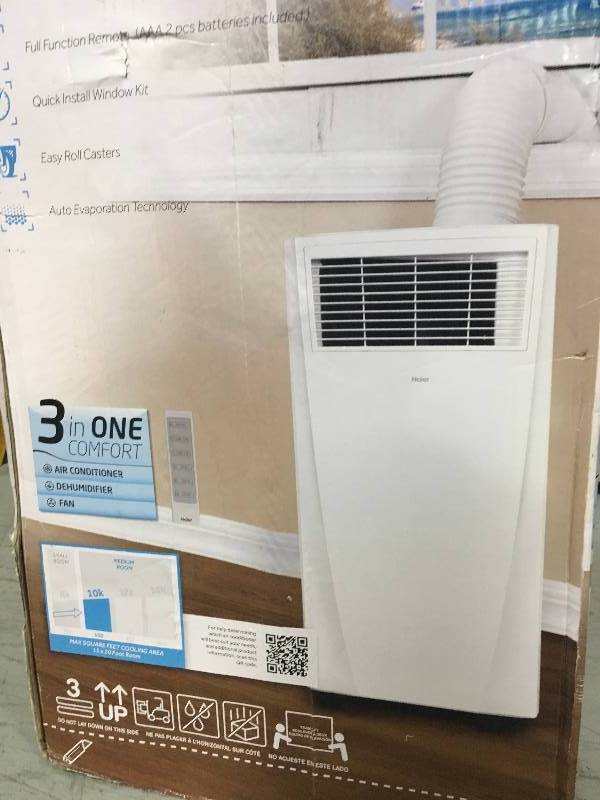 lot 32 image: Haier 10,000 BTU Portable Air Conditioner not used