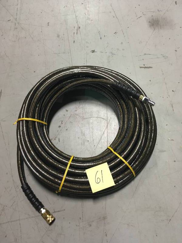 lot 61 image: Simpson 100 ft. Monster Hose for Pressure Washers not used
