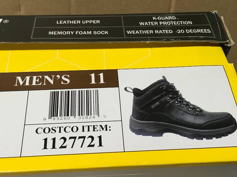 lot 91 image: Khombu Mens Tyler Waterproof Hiking Boots BlackGrey Size 11 not used
