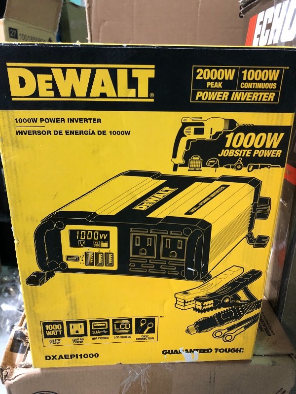lot 109 image: DEWALT 1000-Watt Power Inverter in good conditions