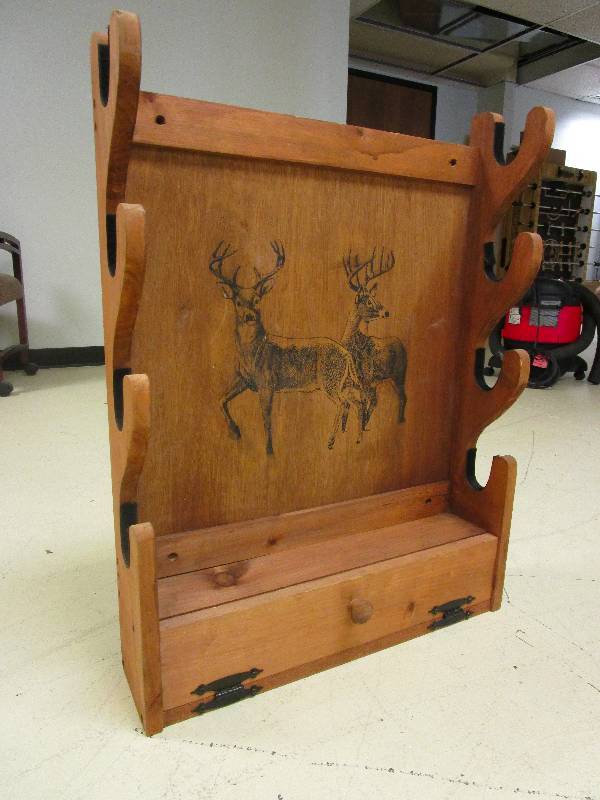WOODEN GUN RACK