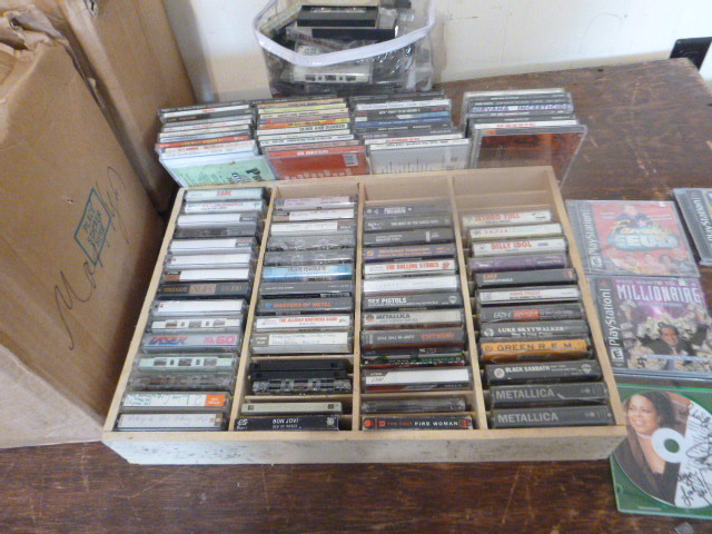 Lot of Cassette Taps and CDs