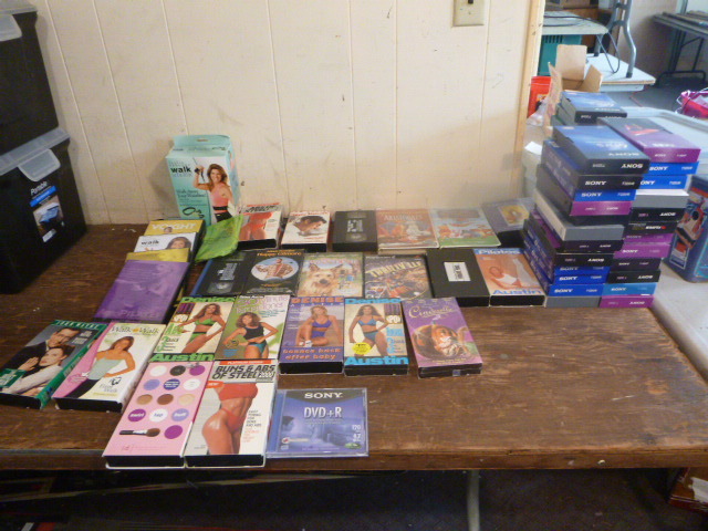 VHS Movies and Work-Out Tapes