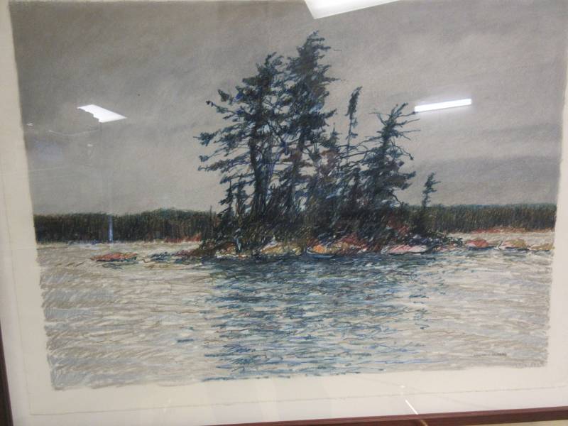 lot 605 image: LIMITED EDITION LAKE LIFE FRAMED ART
