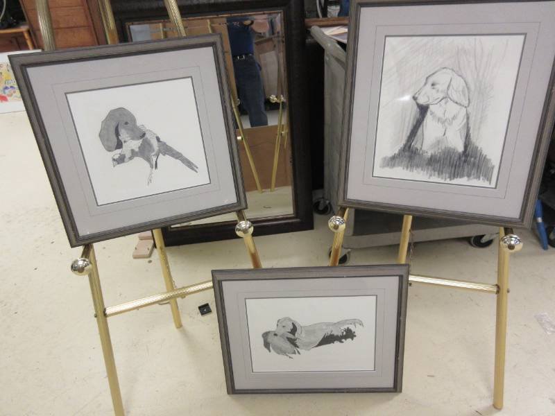 lot 606 image: HAND DRAWN DOG ART