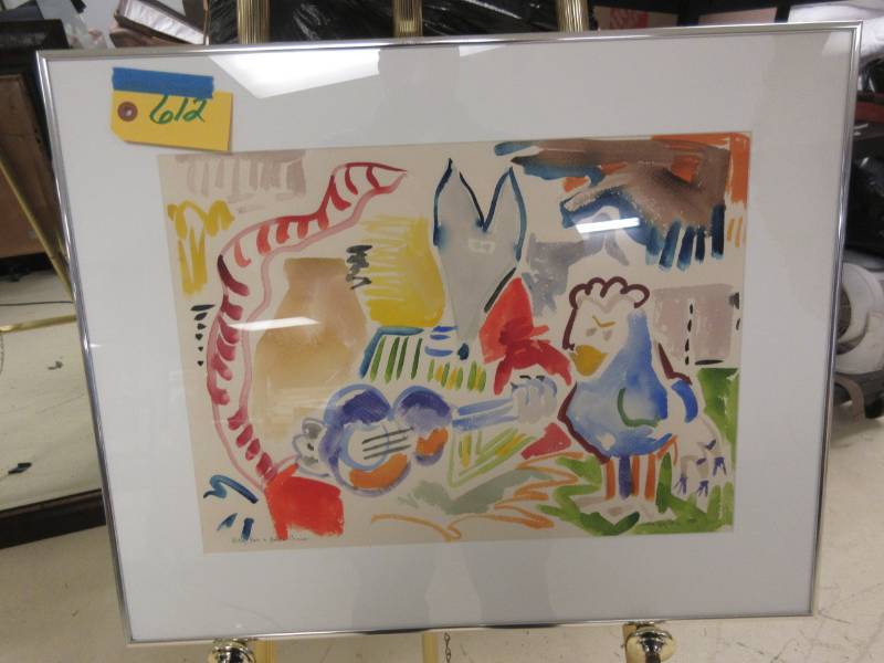 lot 612 image: FRAMED ORIGINAL WATERCOLOR ART