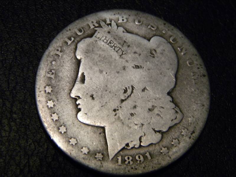 1891 O Morgan Silver Dollar