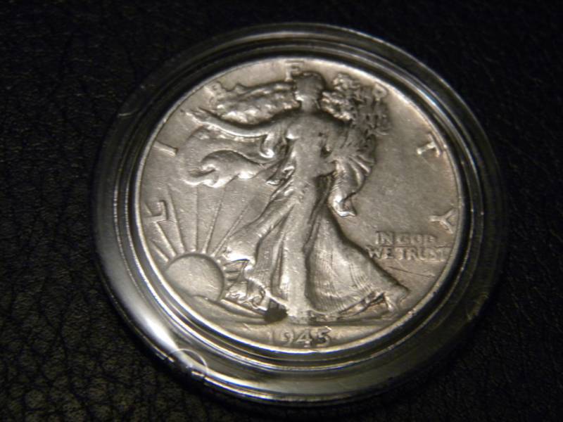 1945 Walking Liberty Silver Half Dollar
