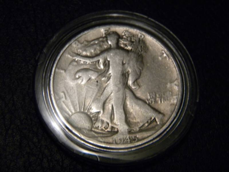 1945 S  Walking Liberty Silver Half Dollar