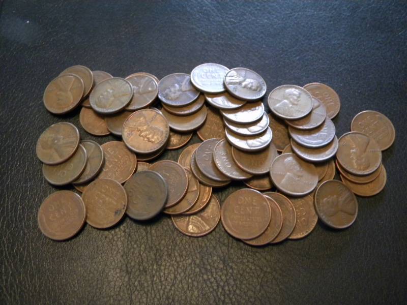 60 Wheat Back Pennies