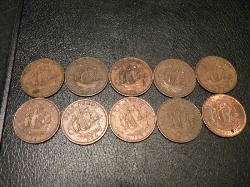 British Coins - 10 Half Penny