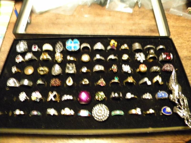 68 Rings ( Rings only, display case not included)