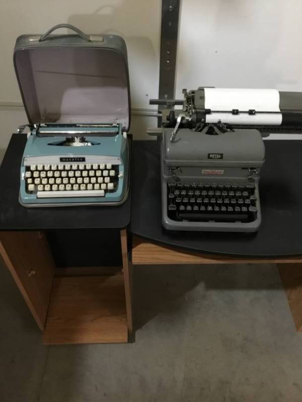 lot 30 image: Two Vintage Type Writers - Webster and a Royal
