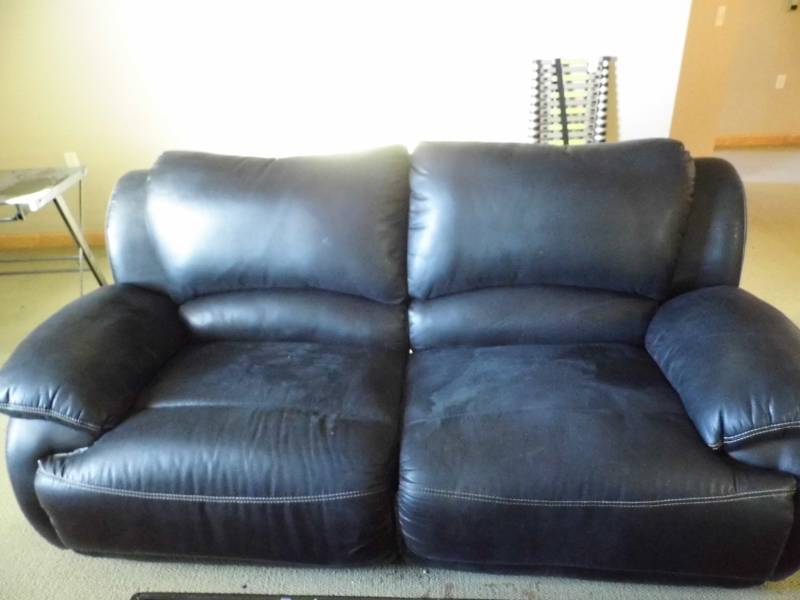 Leather Dual Recliner Sofa