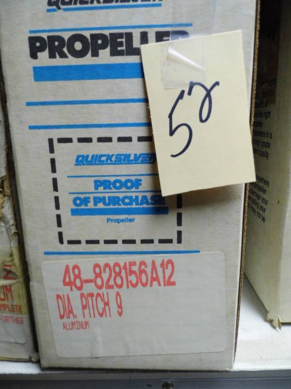 lot 52 image: QuickSilver Propellor