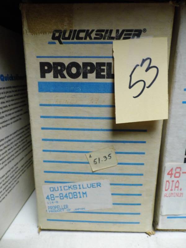lot 53 image: QuickSilver Propellor