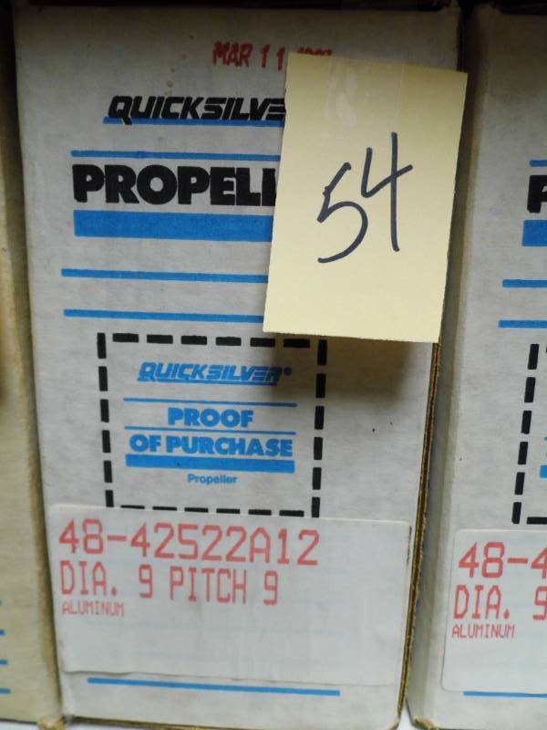 lot 54 image: QuickSilver Propellor