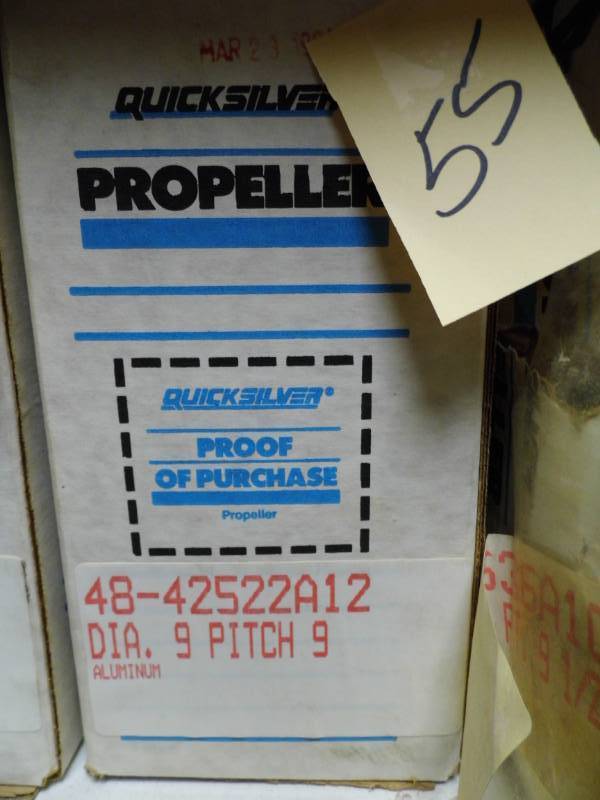lot 55 image: QuickSilver Propellor