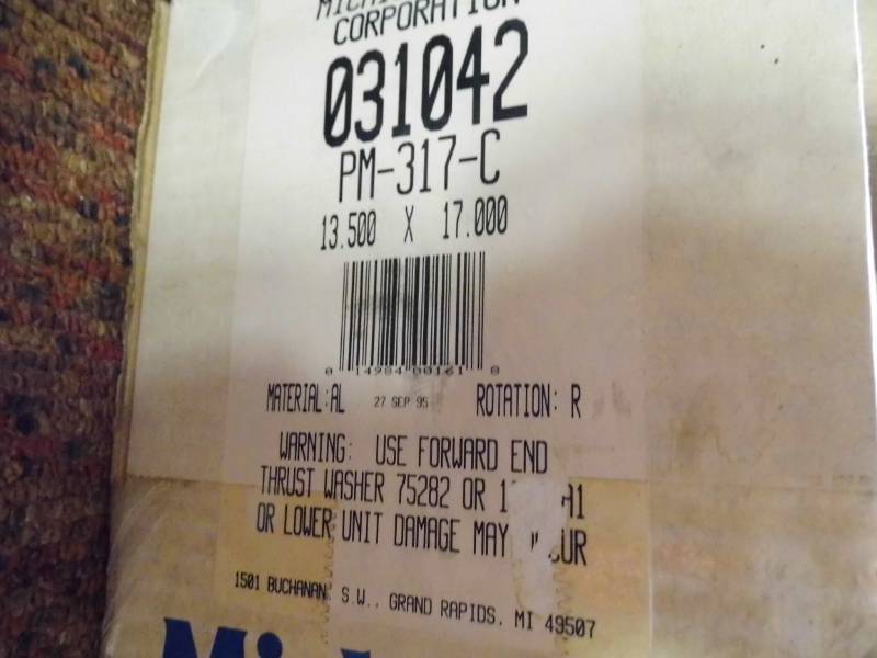 lot 70 image: Michigan Propellor