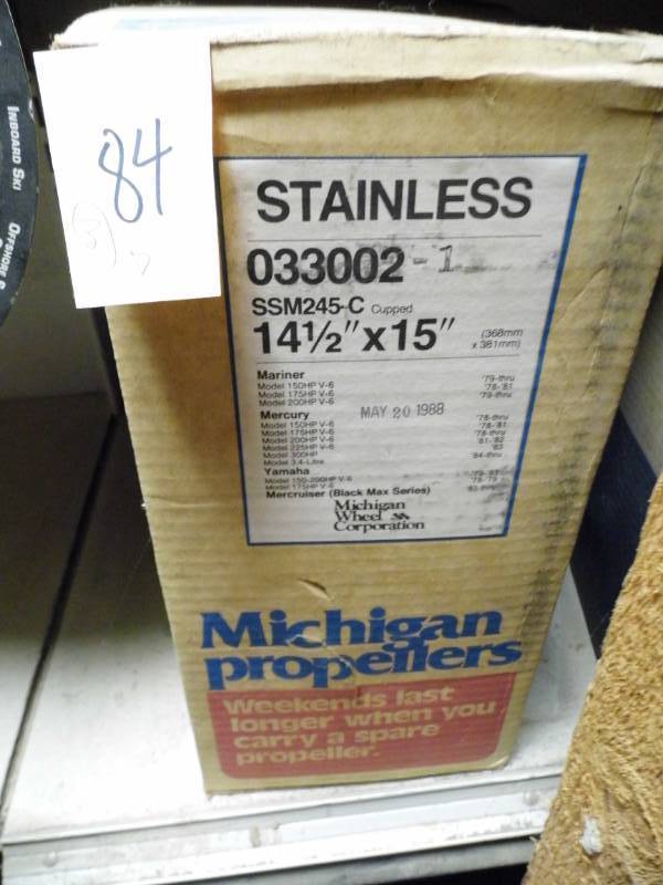 lot 84 image: Michigan Propellor - Stainless