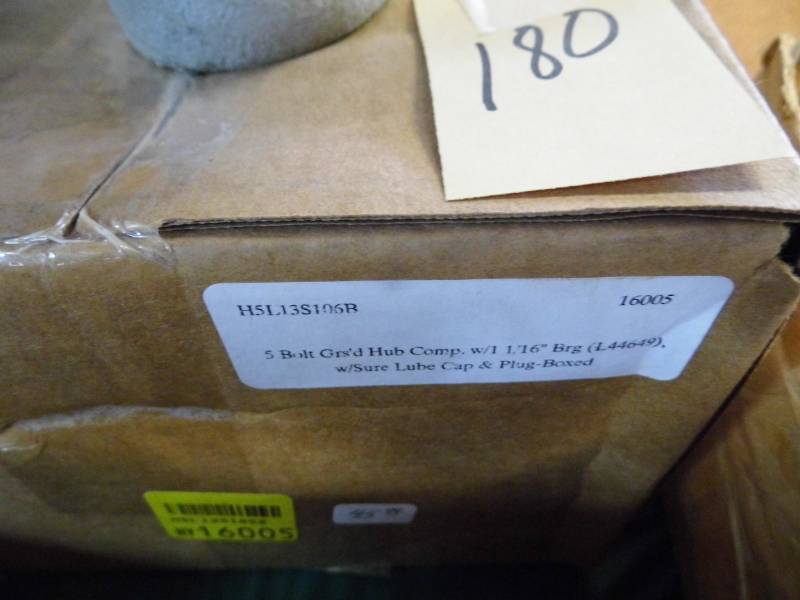 lot 180 image: 5 Hole Greased Hub