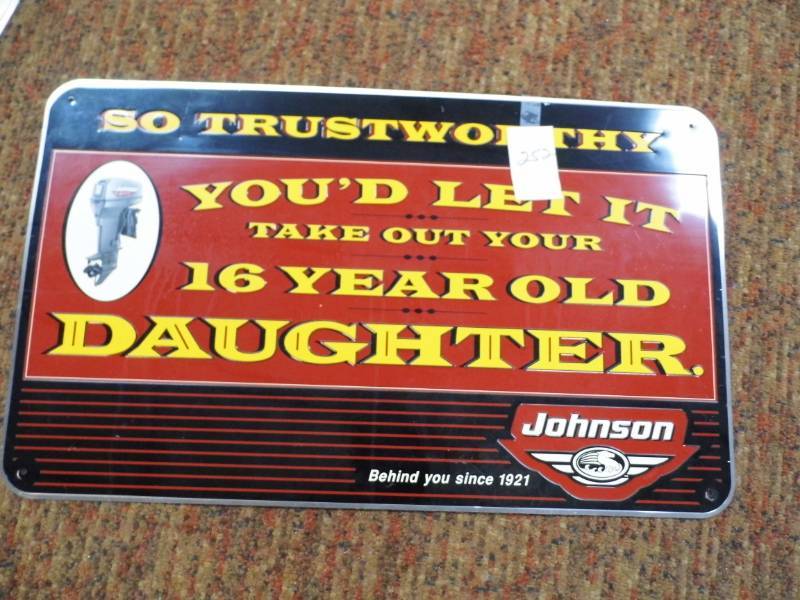 lot 252 image: Johnson Sign