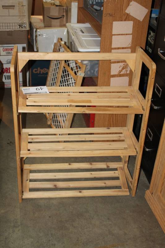 lot 49 image: Wood Bookshelf