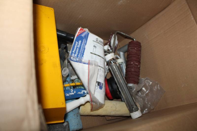 lot 83 image: Paint Supplies - Rollers, Tape Gun, And More