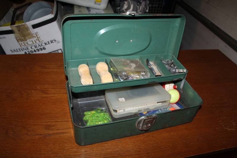 lot 68 image: Fishing Tackle Box w Tackle