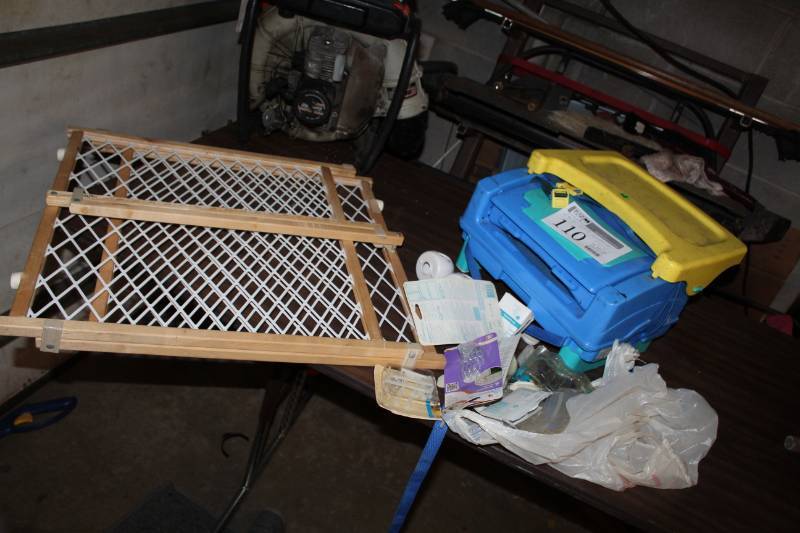 lot 110 image: Children Safety Equipment - Gate, Seat, Door Locks, And More
