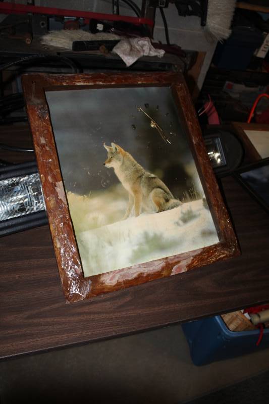 lot 111 image: Wolf Framed Wall Clock